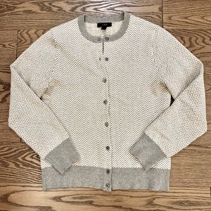 J. Crew Herringbone Cardigan